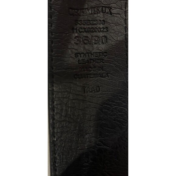 Cremieux Black Gold Crisscross Shank Reversible Belt Size 36 - Picture 5 of 5